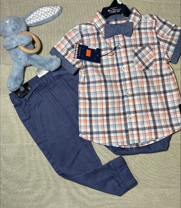 [US-BEB-CON-BS-003-18M-ROJ] Conjunto 2p (Camisa y pantalón) (18M)